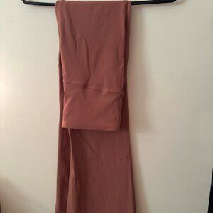 GAP Pink Ribbed Flared Leggings